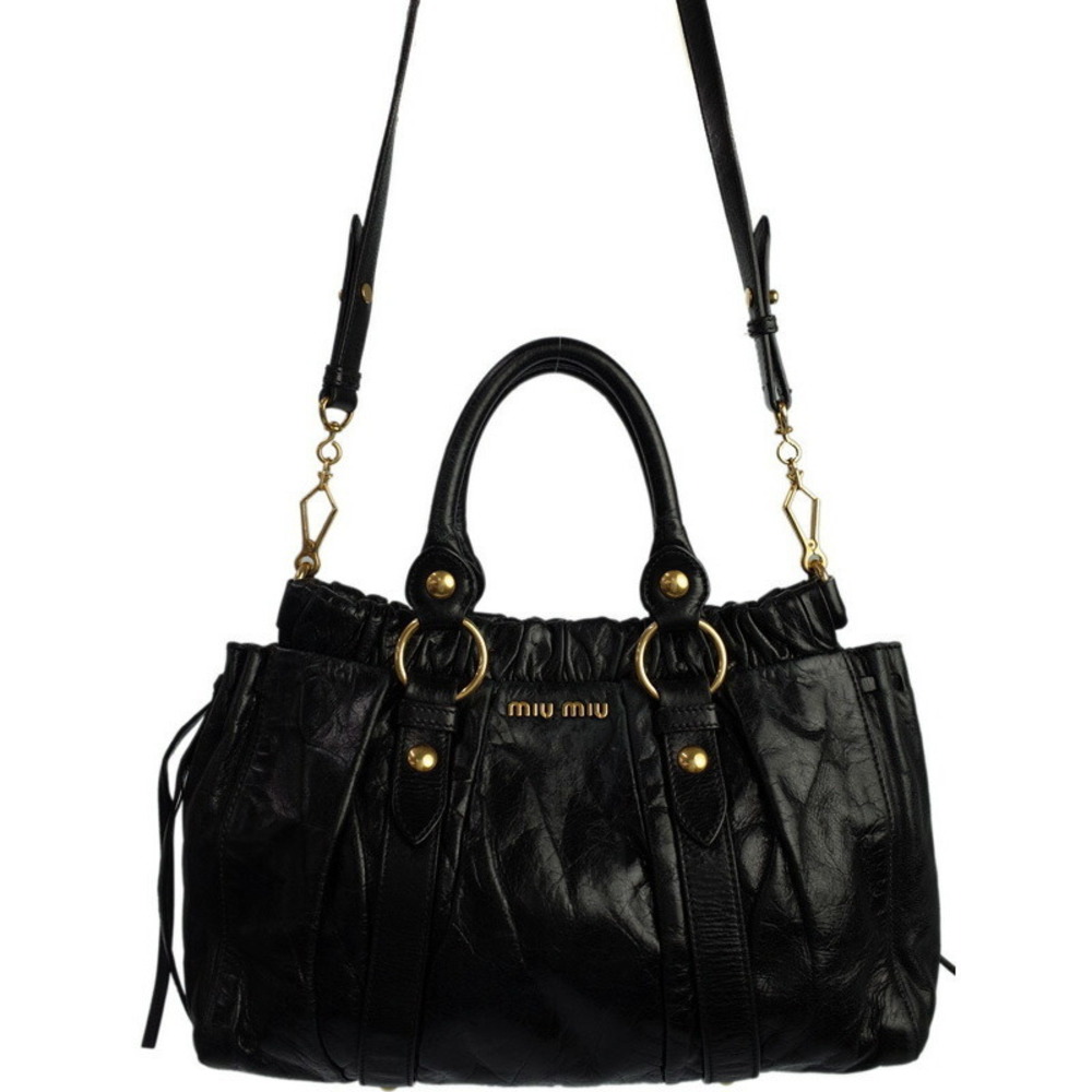 Miu Miu 2way Handbag Black